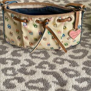 Dooney & Bourke Multicolor Y2K Rainbow Zipper Logo Shoulder Vintage Bag
